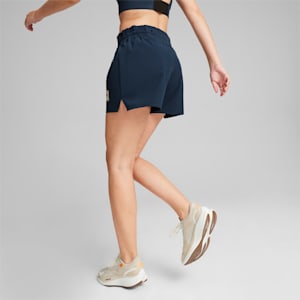 Shorts para correr de 4" para mujer PUMA x First Mile, Club Navy, extralarge
